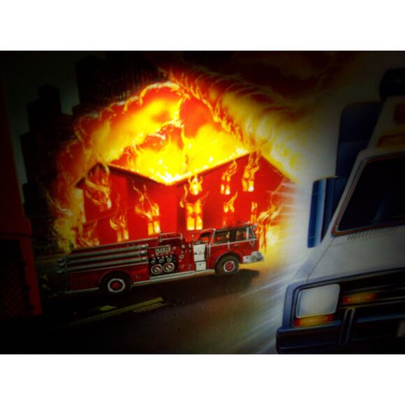 Rescue 911 Pinball Machine Translite Original 1994 NOS Game Art Sheet - Picture 6 of 7